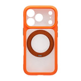 iPhone 17 Pro Max Kuori pyörivällä jalustalla MagSafe Oranssi
