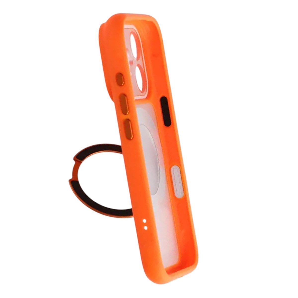 iPhone 17 Pro Max Kuori pyörivällä jalustalla MagSafe Oranssi
