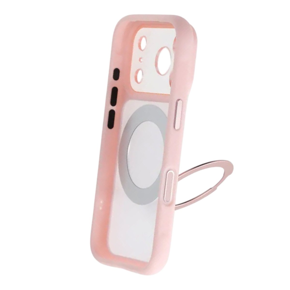 iPhone 17 Pro Max Kuori pyörivällä jalustalla MagSafe Vaaleanpunainen