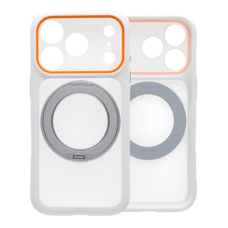 iPhone 17 Pro Max Kuori Käännettävällä jalustalla MagSafe Valkoinen