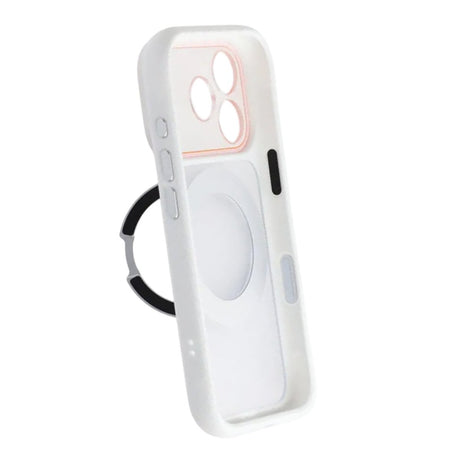 iPhone 17 Pro Max Kuori Käännettävällä jalustalla MagSafe Valkoinen