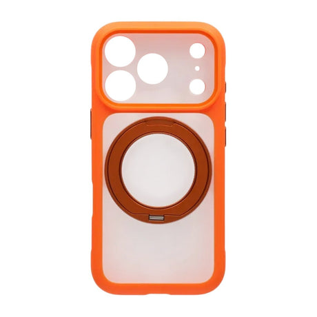 iPhone 17 Pro Kuori pyörivällä jalustalla MagSafe Oranssi