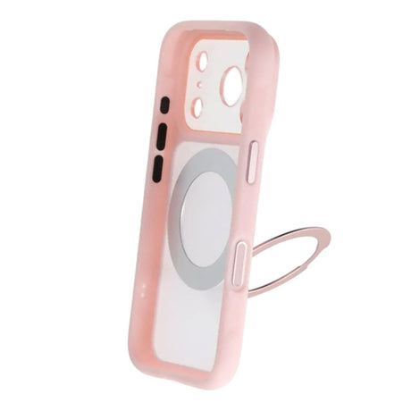 iPhone 17 Pro Kuori pyörivällä jalustalla MagSafe Vaaleanpunainen