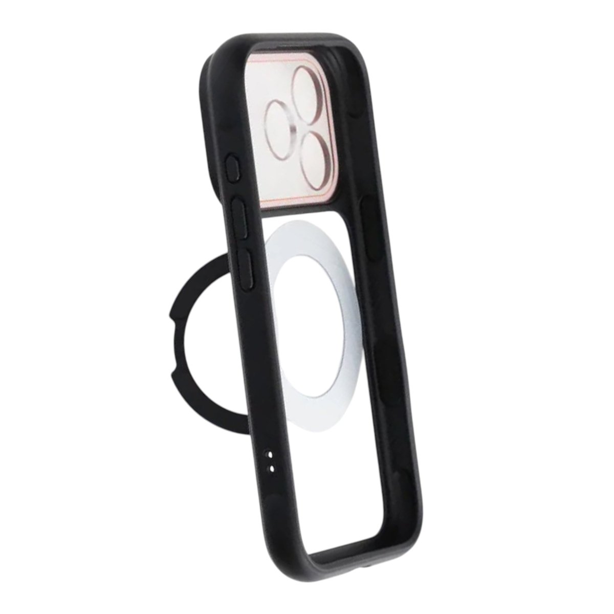 iPhone 17 Pro Kuori pyörivällä jalustalla MagSafe Musta