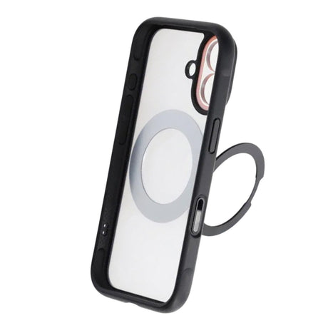 iPhone 17 Kuori, kääntyvä teline, MagSafe, Musta