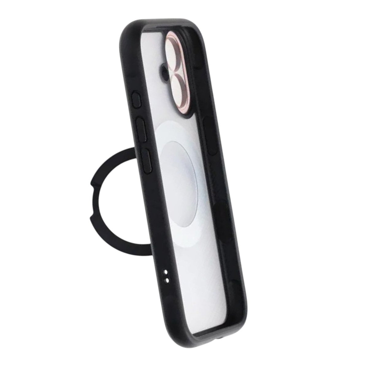 iPhone 17 Kuori, kääntyvä teline, MagSafe, Musta