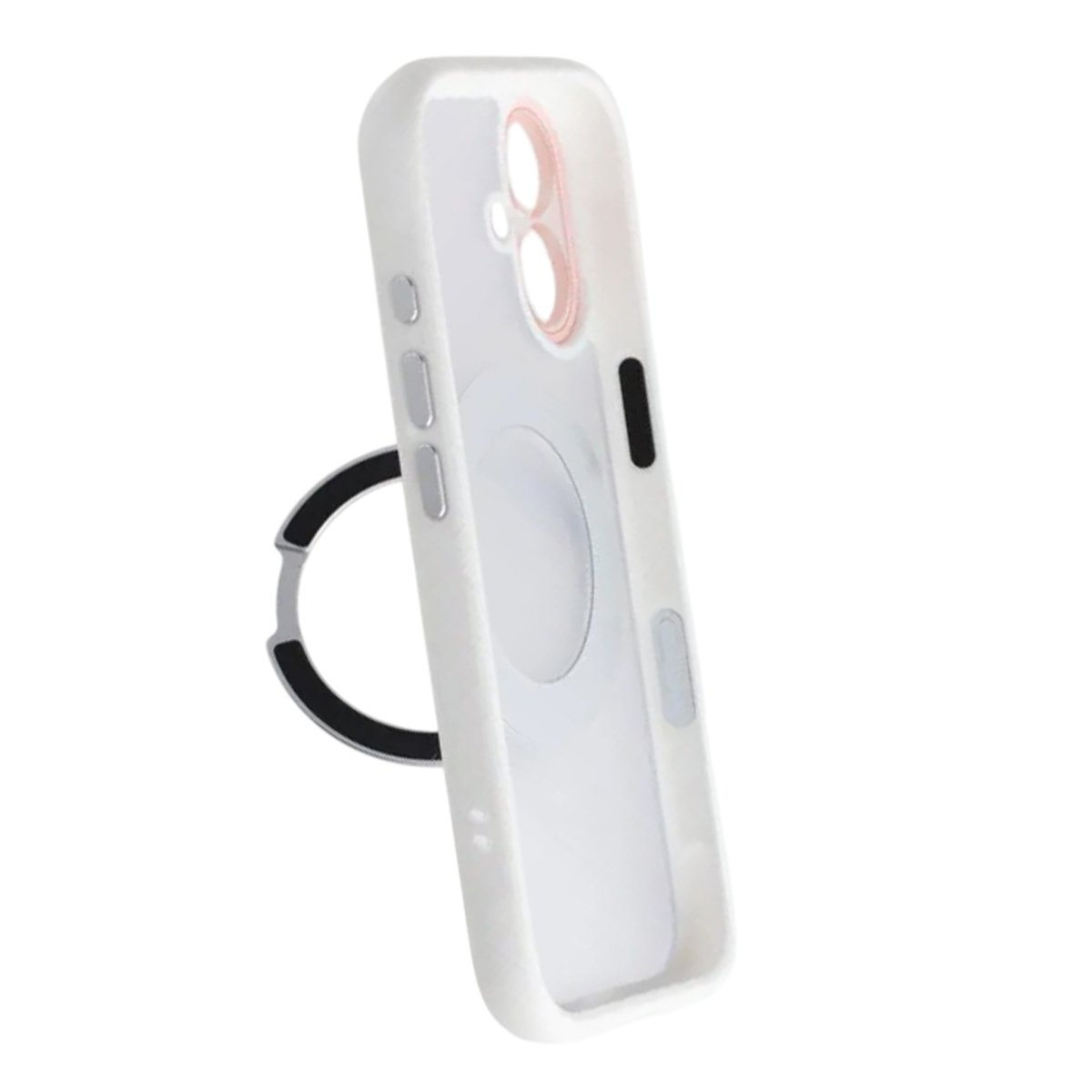 iPhone 17 Kuori pyörivällä jalustalla MagSafe Valkoinen