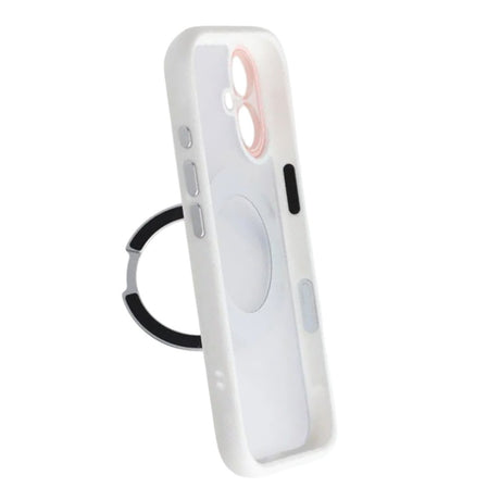iPhone 17 Kuori pyörivällä jalustalla MagSafe Valkoinen