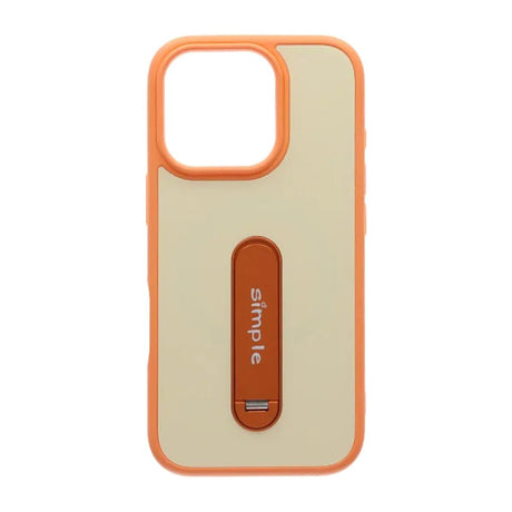 iPhone 16 Pro Max Kuori Taitettavalla jalustalla Oranssi