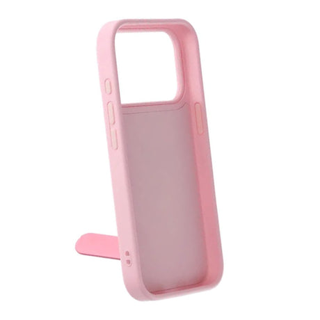 iPhone 17 Pro Kuori Taitettavalla jalustalla Vaaleanpunainen
