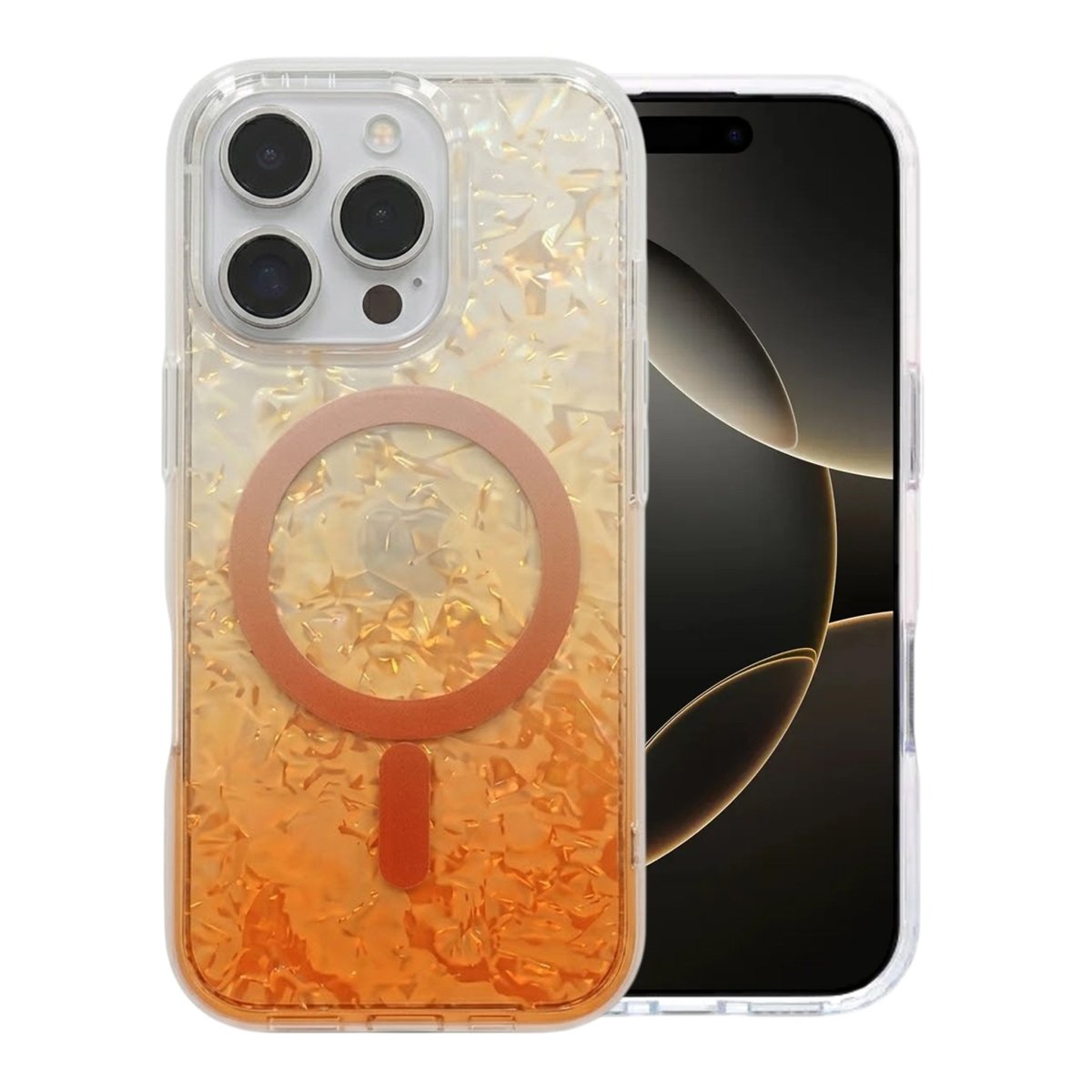 iPhone 16 Pro Max Kuori Dreamy Ocean MagSafe Oranssi