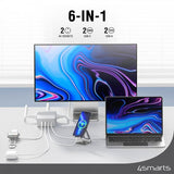 4smarts Työpöydän laturi USB-C/A Power Strip Desk GaN 65W