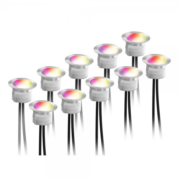 Deltaco Smart Home Älykäs parveke-/terassivalaistus RGB 10 kpl