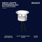 Deltaco Smart Home Älykäs parveke-/terassivalaistus RGB 10 kpl