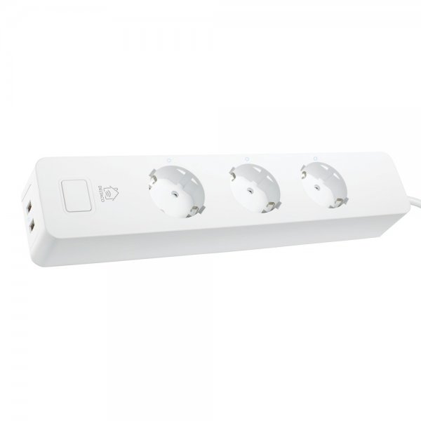 Deltaco Smart Home Älykäs jatkojohto WiFi 3xCEE 7/3 & 2xUSB-A 1.5m