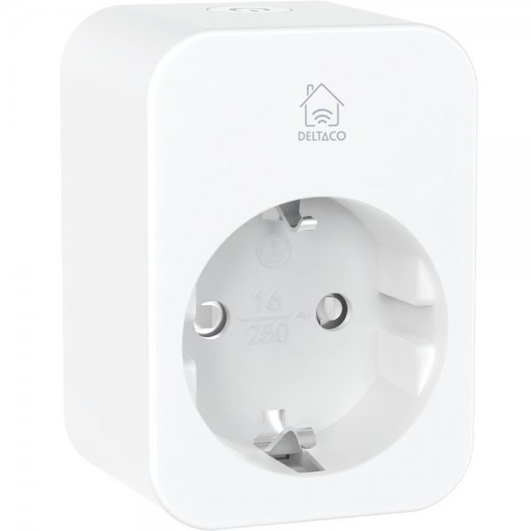 Deltaco Smart Home Älykäs pistorasia energiankulutuksen seurannalla