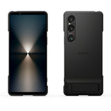 Sony Alkuperäinen Sony Xperia 1 VI Kuori Style Cover with Stand Musta