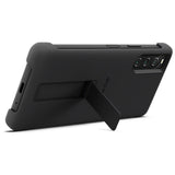 Sony Alkuperäinen Sony Xperia 10 V Kuori Style Cover with Stand Musta