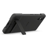 Sony Original Sony Xperia 10 VI Kuori Style Cover with Stand Musta