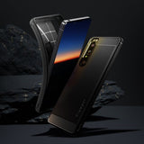 Spigen Sony Xperia 1 III -suojakuori Rugged Armor Matte Black