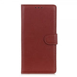 Sony Xperia 1 IV Litchi ruskea suojakotelo