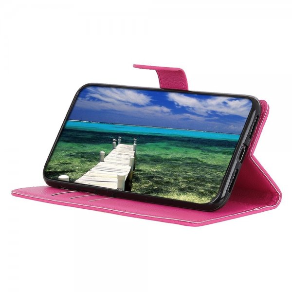Sony Xperia 1 V Kotelo Litsi Magenta
