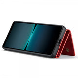 Dg.Ming Sony Xperia 1 V -suojakotelo M1 Series, irrotettava korttikotelo, punainen