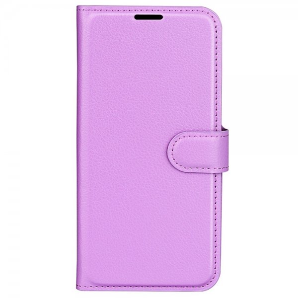 Sony Xperia 1 VI Litchi-kuvioinen kansio, violetti