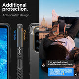 Spigen Sony Xperia 10 V -kuori, Rugged Armor, mattamusta