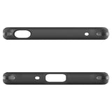 Spigen Sony Xperia 10 V -kuori, Rugged Armor, mattamusta