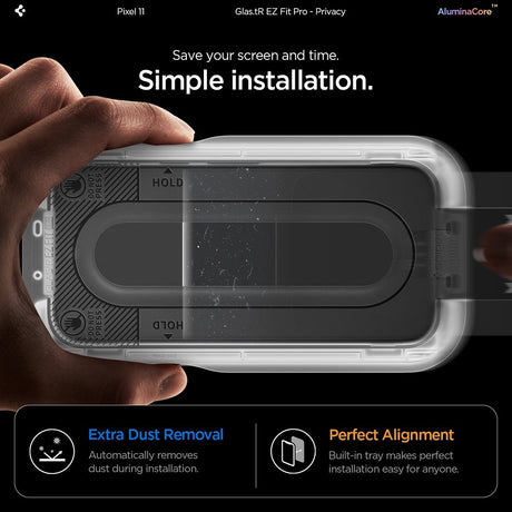 Spigen Google Pixel 10/Google Pixel 11 Näytönsuoja GLAS.tR EZ Fit Pro Privacy 2-pack