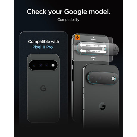 Spigen Google Pixel 11 Pro Kameran linssinsuojus GLAS.tR EZ Fit Optik Pro 2-pack