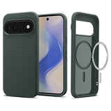 Spigen Google Pixel 11 Pro Skal Liquid Air MagFit Abyss Green