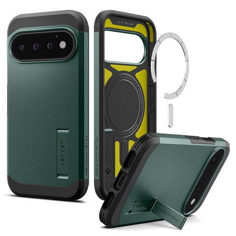 Spigen Google Pixel 11 Pro Skal Tough Armor MagFit Abyss Green