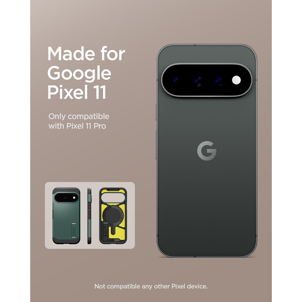 Spigen Google Pixel 11 Pro Skal Tough Armor MagFit Abyss Green