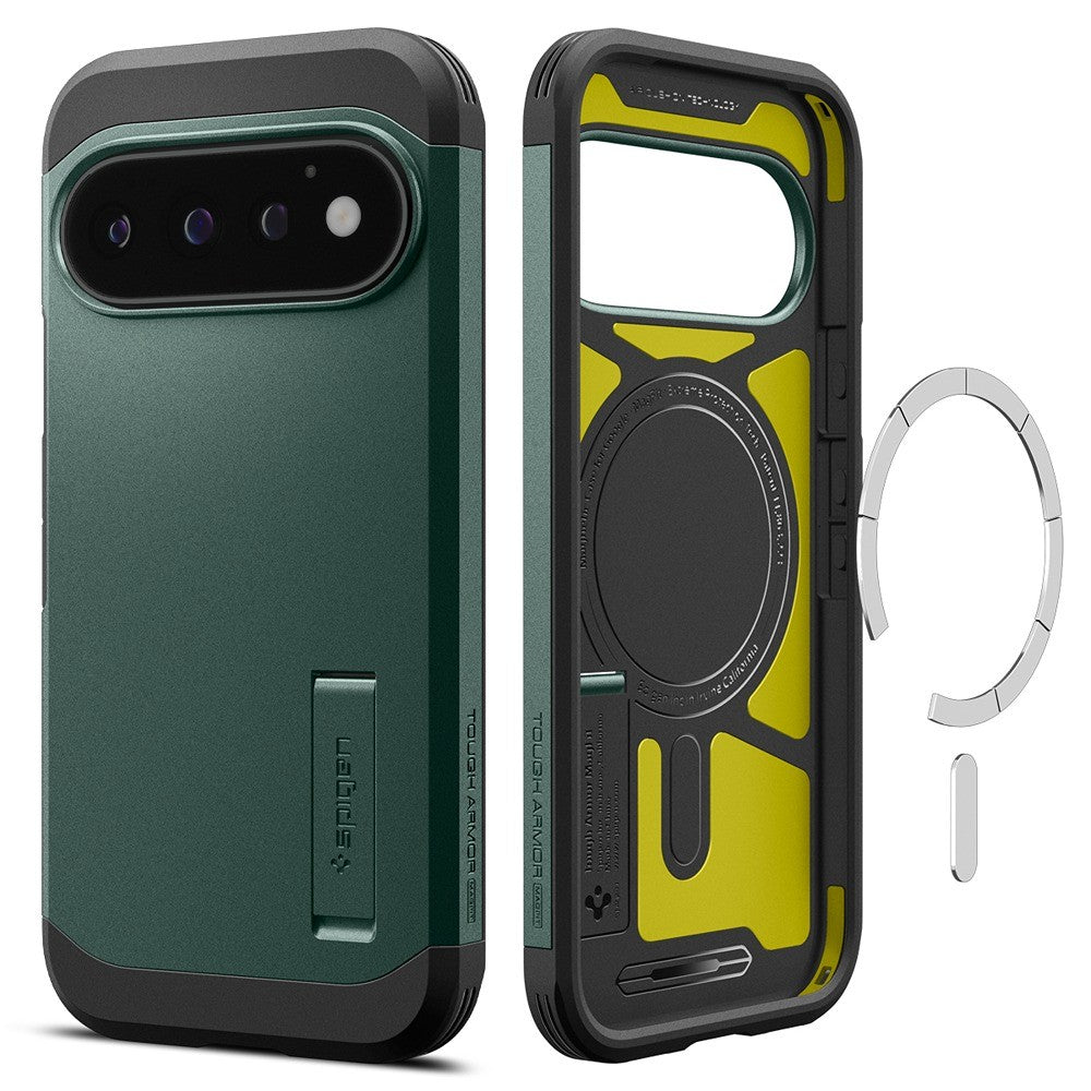 Spigen Google Pixel 11 Pro Skal Tough Armor MagFit Abyss Green