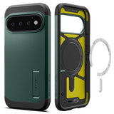 Spigen Google Pixel 11 Pro Skal Tough Armor MagFit Abyss Green