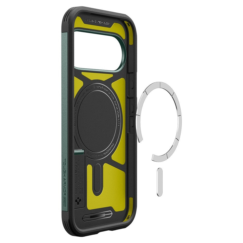 Spigen Google Pixel 11 Pro Skal Tough Armor MagFit Abyss Green