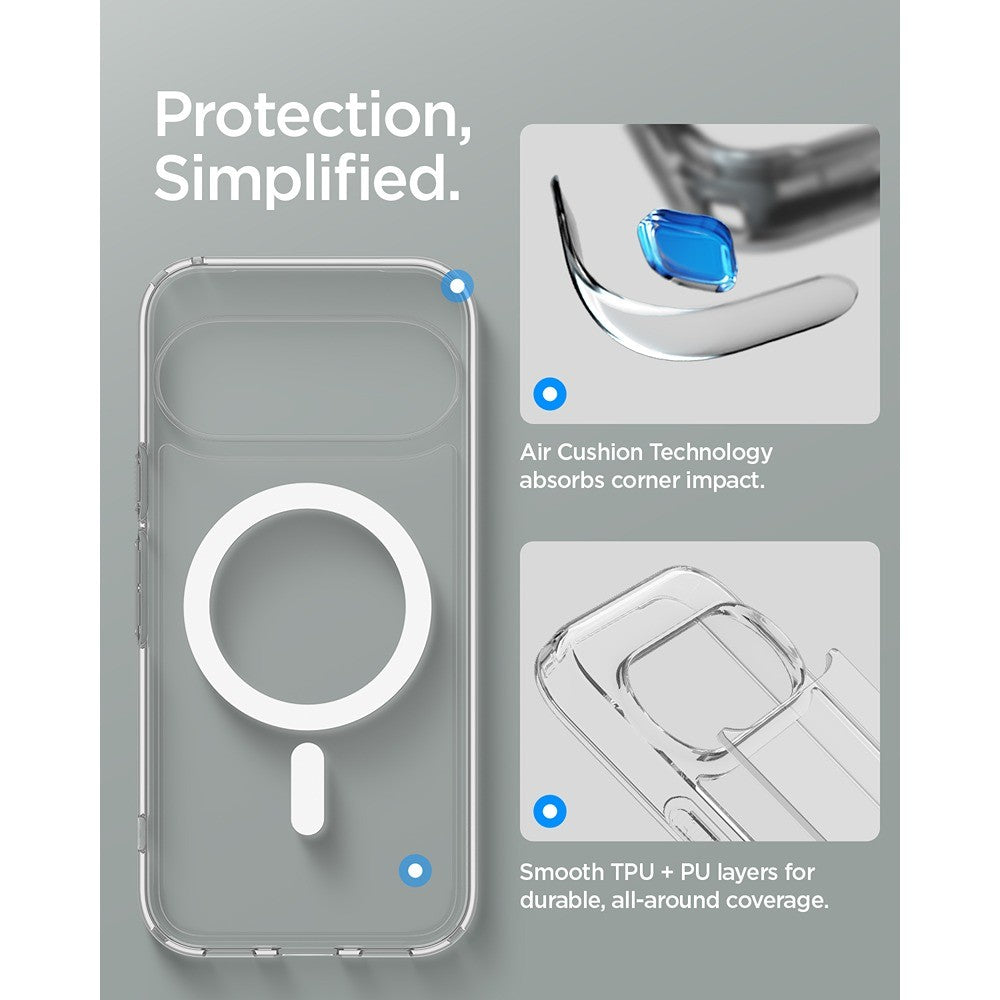 Spigen Google Pixel 11 Pro Kuori Ultra Hybrid MagFit Clear White