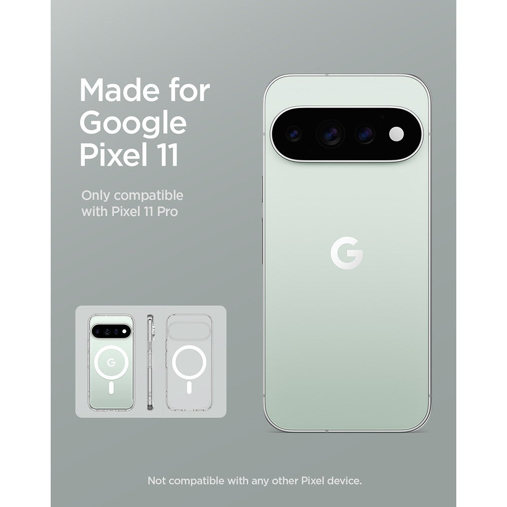 Spigen Google Pixel 11 Pro Kuori Ultra Hybrid MagFit Clear White