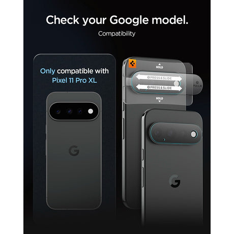Spigen Google Pixel 11 Pro XL Kameran linssinsuojus GLAS.tR EZ Fit Optik Pro 2 kpl
