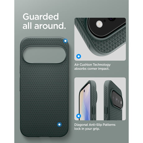 Spigen Google Pixel 11 Pro XL Skal Liquid Air MagFit Abyss Green