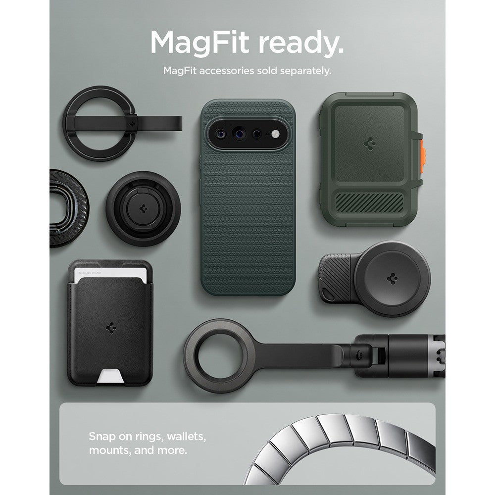 Spigen Google Pixel 11 Pro XL Kuori Liquid Air MagFit Abyss Green