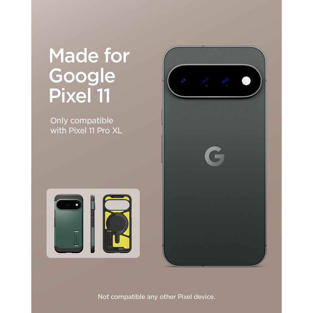 Spigen Google Pixel 11 Pro XL Kuori Tough Armor MagFit Abyss Green