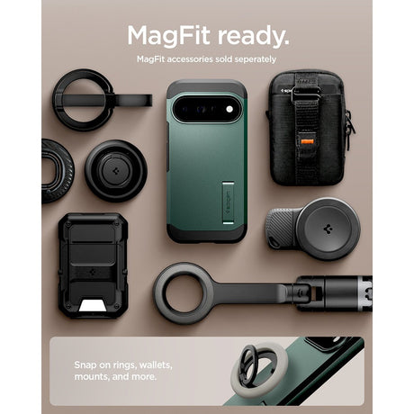 Spigen Google Pixel 11 Pro XL Skal Tough Armor MagFit Abyss Green