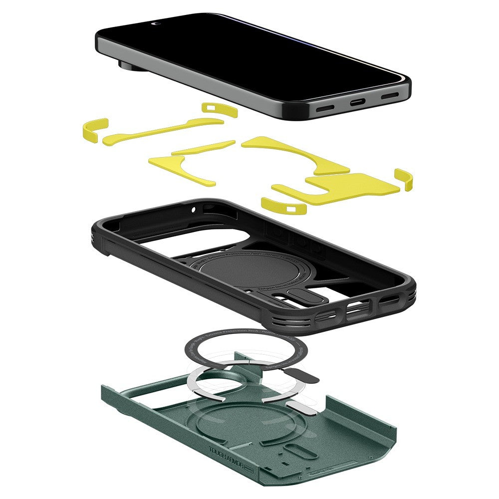 Spigen Google Pixel 11 Pro XL Kuori Tough Armor MagFit Abyss Green