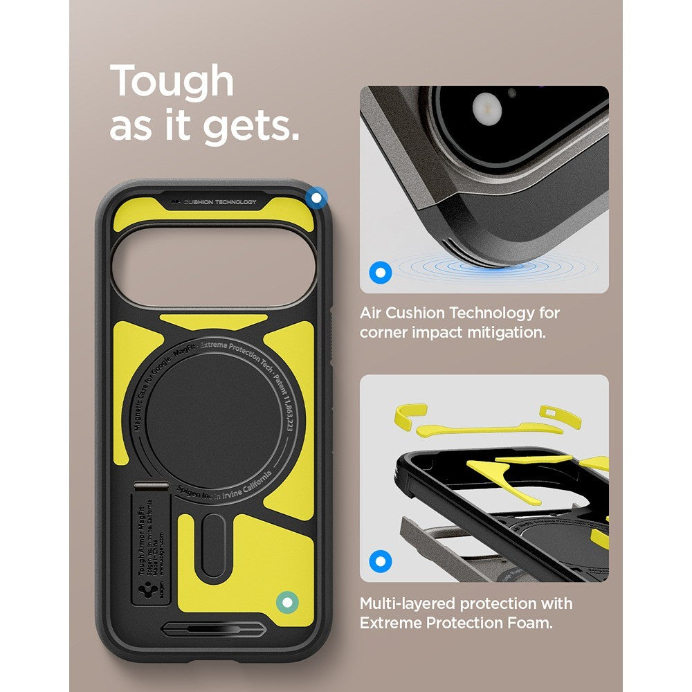 Spigen Google Pixel 11 Pro XL Skal Tough Armor MagFit Gunmetal