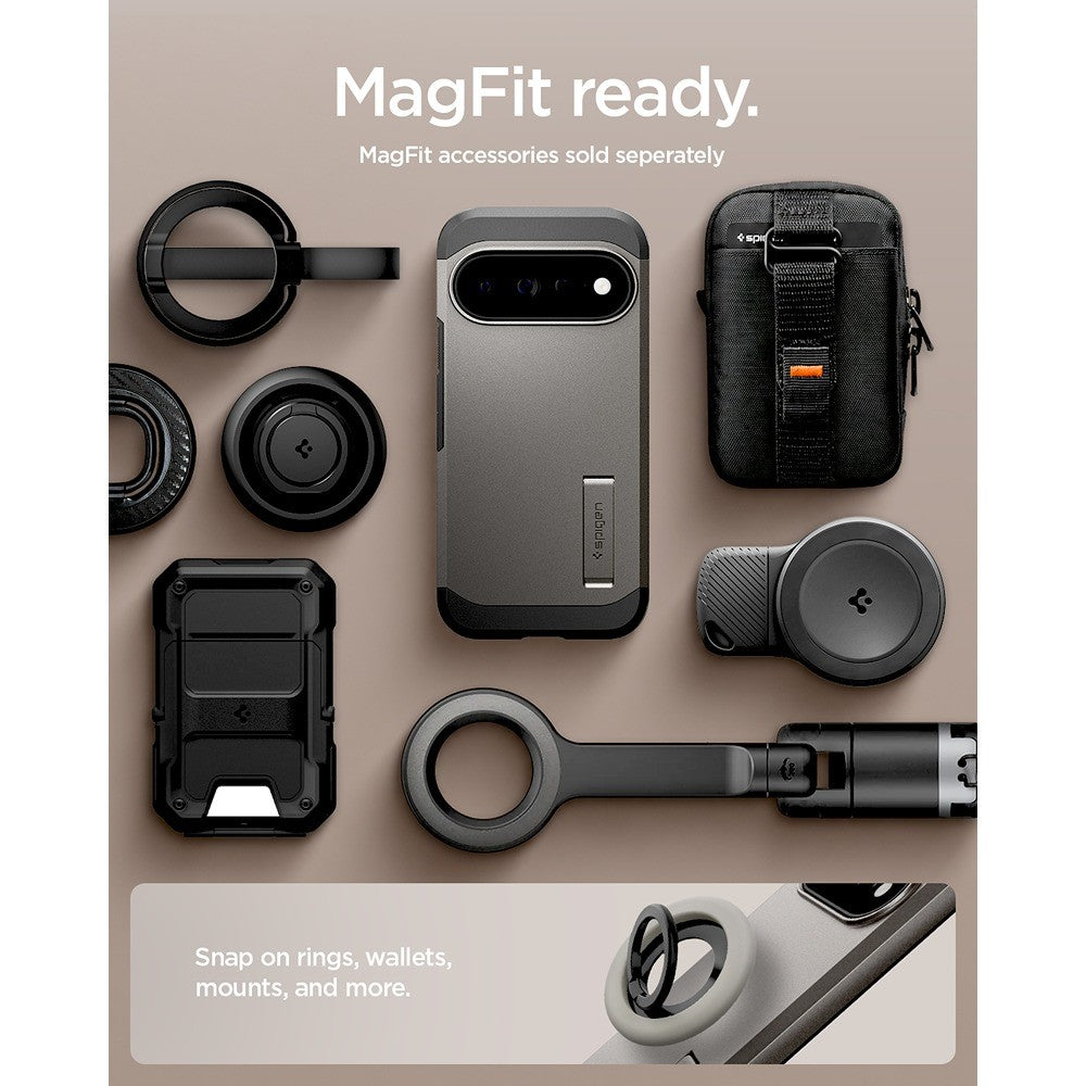 Spigen Google Pixel 11 Pro XL Skal Tough Armor MagFit Gunmetal