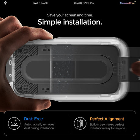 Spigen Google Pixel 11 Pro XL Näytönsuoja GLAS.tR EZ Fit Pro 2-pack