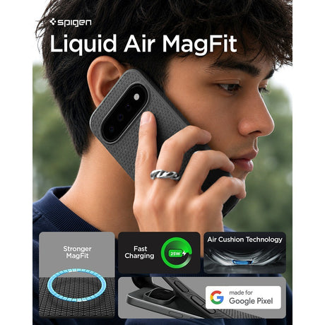Spigen Google Pixel 11 Skal Liquid Air MagFit Matte Black
